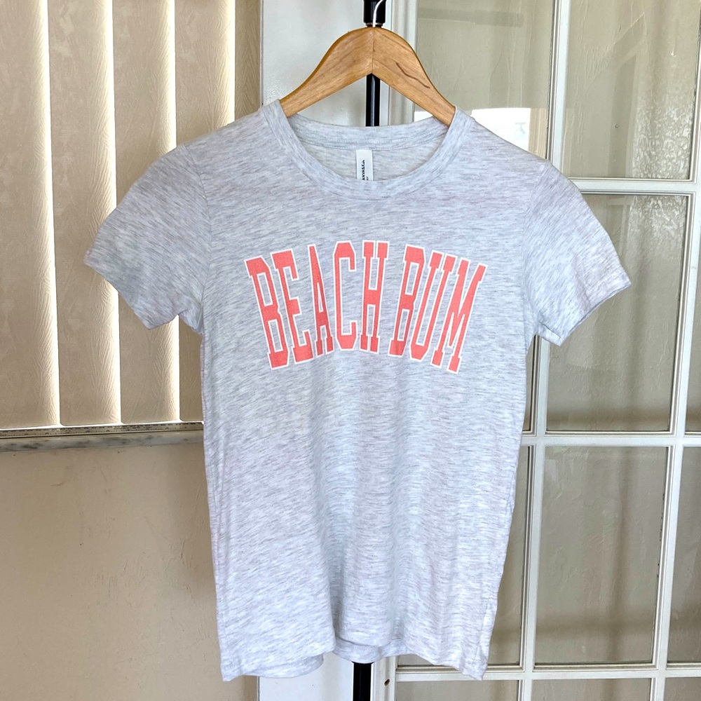 Kids Beach Bum Bella Canvas Tshirt, Ash Grey Heather